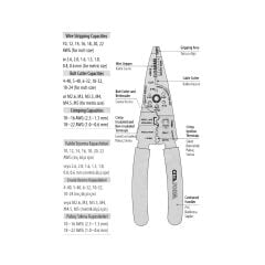 Ceta Form E25-MULTI1 Çok Amaçlı Kablo Sıyırıcı / Ezici Pense