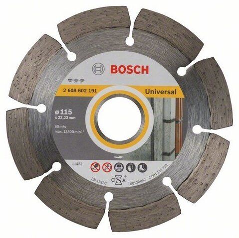 Bosch 2608602191 Elmas Kesme Diski 115 mm x 22,23 mm