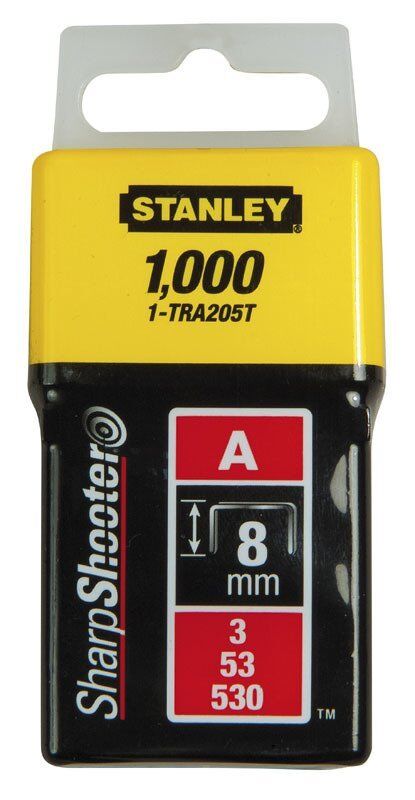 STANLEY 1-TRA204T Hafif Hizmet Tipi Zımba Tel Setleri 6 mm (1000 Adet)