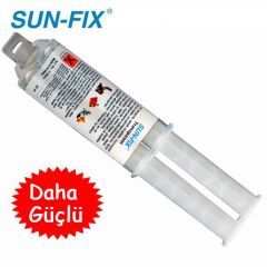 Sun-Fix Sıvı Kaynak, Şeffaf Şırınga Epoksi Yapıştırıcı