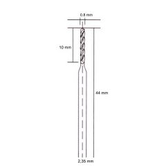 5045 Hobi Gravür Makinaları İçin HSS Matkap Ucu 0.8 mm