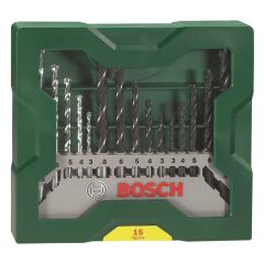 BOSCH 2607019675 X-Line Metal Beton Ahşap Karışık Matkap Ucu Seti 15 Parça