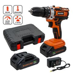 Max Extra MX1815 Çift Akülü Matkap Vidalama 18V 1.5Ah