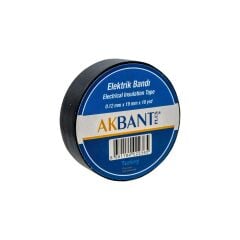 Akbant 505260 PVC Elektrik İzole Bant 0.12mm x 19mm x 9.15 mt - Siyah