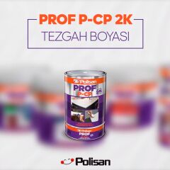 Polisan Prof P-CP 2K Çift Bileşen Tezgah Boyası 1 Kg (A+B) - Beyaz