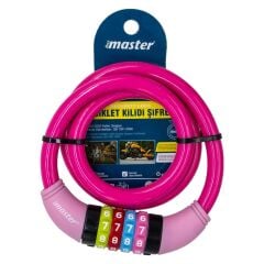 Master 500950 Şifreli Bisiklet Kilidi 12mm x 80cm