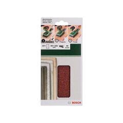 Bosch Titreşimli Zımpara Kağıdı 10'lu Set, 93x185mm 40 Kum