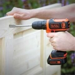 Black+Decker BDCDD12 10.8 V 1.5 Ah Li-ion Akülü Darbesiz Vidalama