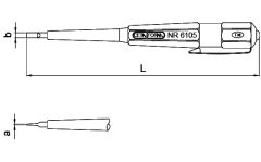 CETA FORM 6105 Kontrol Kalemi 3x139 mm