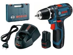 BOSCH GSR 10.8-2-Li Profesyonel 10.8V 2Ah Lityum Çift Akülü Vidalama (Çantalı)