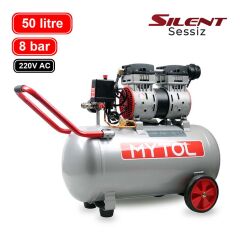 MyTOL EWS50B Sessiz Hava Kompresörü 50 Lt, 8 Bar, 1.0 Hp