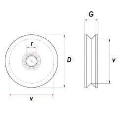 RM060 Tablasız Kepsiz Ray Makarası 60 mm