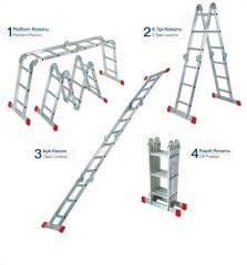 5x4 Basamaklı 570cm Akrobat Merdiven