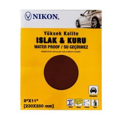 Nikon Yüksek Kalite Islak/Kuru 230x280mm Su Zımparası 2500 Kum