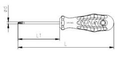 İZELTAŞ Kraft Seri Yıldız Uçlu Tornavida 4.5x80