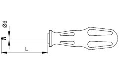 CETA FORM 4200/31M Torex Yıldız Uçlu Tornavida Ph0x80 mm