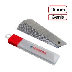 İzeltaş Pro Maket Bıçağı Geniş Yedek Bıçak 18 mm (10'lu)