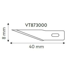 VIP-TEC VT875172 Hassas Hobi Bıçağı - Siyah