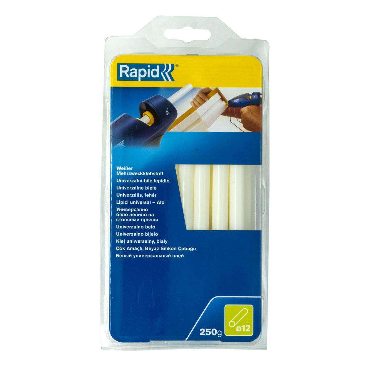 Rapid 40107951 Beyaz Renk Mum Silikon Çubuk 12x190 mm 250 Gr