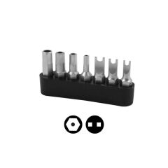 Narex 857100 1/4'' 25 mm Delikli Allen Spanner Bits Uç Set 7 Parça