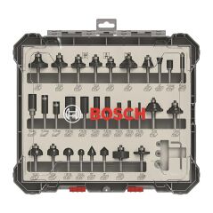 Bosch 2607017474 Ahşap Freze Uç Seti 30 Parça 6 mm Sap