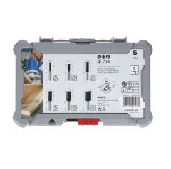 Bosch 2607017465 Ahşap Freze Uç Seti 6 Parça 6 mm Sap