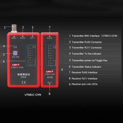 Uni-t UT681C Network Kablo Test Cihazı RJ45/RJ11/BNC