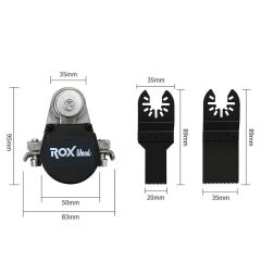 Rox Wood 0191 Taşlama Motorları İçin Çok Amaçlı Salınım Alet Adaptörü