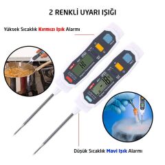 Uni-t A61 Gıda Sıcaklık Ölçer, Dijital Termometre -40/250°C