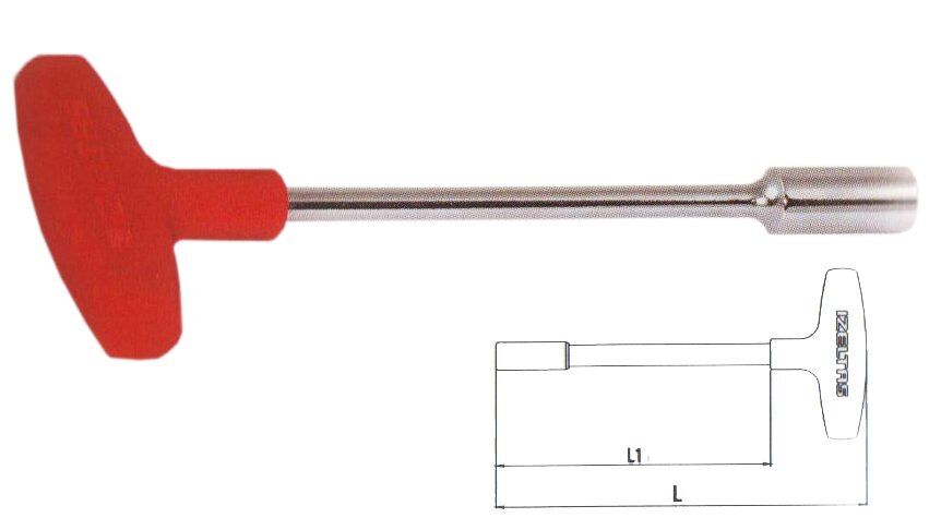 İZELTAŞ T Kol Lokma Uçlu Tornavida 9 mm