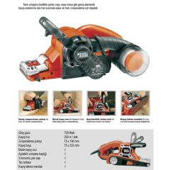 Black+Decker KA88 Tank Zımpara 720 Watt