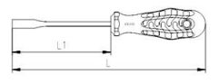 İZELTAŞ 4770190130 Lokma Uçlu Tornavida 13 mm