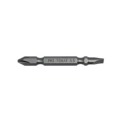 TOMAX Çift Taraflı Yıldız Düz Bits Uç PH2-SL5.5 65 mm