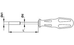 CETA FORM 1304M Torex Lokma Uçlu Tornavida 4x125 mm