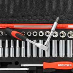 İzeltaş 1/4'' Altı Köşe Mini Lokma Anahtar ve Bits Set 48 Parça