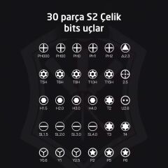 UF-Tools KS-840084 Hassas 32 Parça Bits Uçlu Tornavida Seti