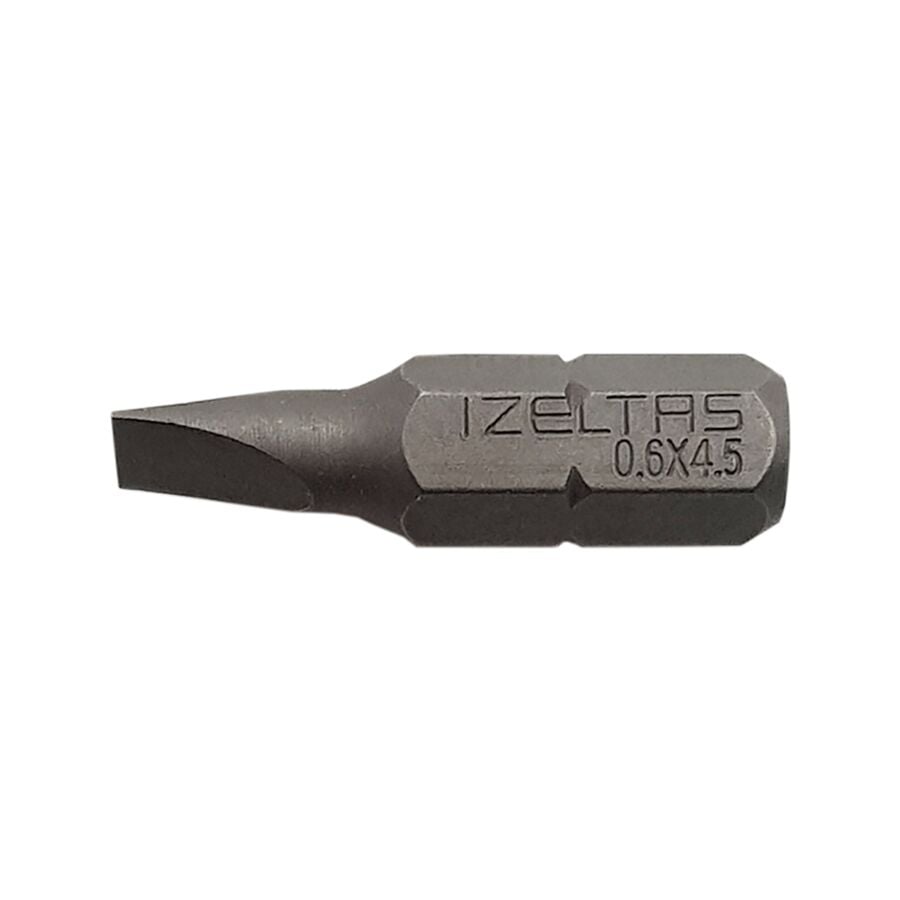 İZELTAŞ Düz Bits Uç 0.6x4.5 (25MM)