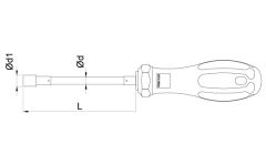 CETA FORM F21-060-150 C-Plus Lokma Uçlu Tornavida (Bükülebilir Süngü) 6x150 mm