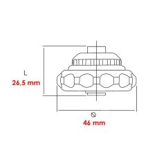 İzeltaş 1/4'' Cırcırlı Avuç İçi Manyetik Bits Tutucu