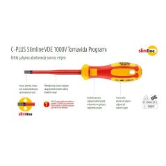 Ceta Form G99-702S Slimline VDE 1000V İzoleli Tornavida Takımı