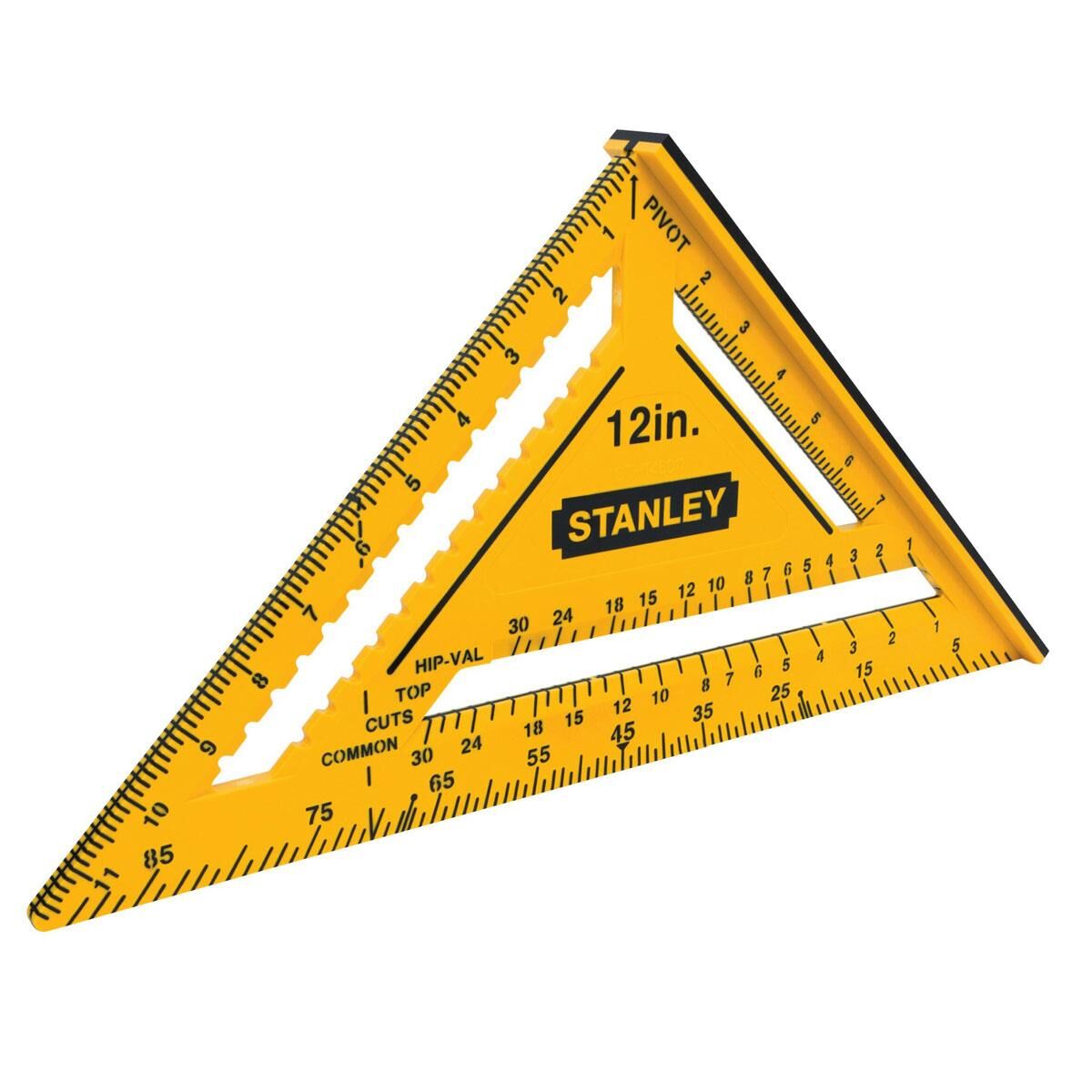 Stanley STHT46011 Çift Renkli ABS Plastik İnç Ölçülü Gönye 12'' (300 mm)