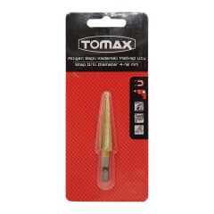 Tomax Kademeli Sac Delme Matkap Ucu 4-12 mm 1/4'' Bits Saplı