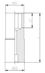 İZELTAŞ 1/4'' Altı Köşe Derin Lokma Anahtar 4 mm