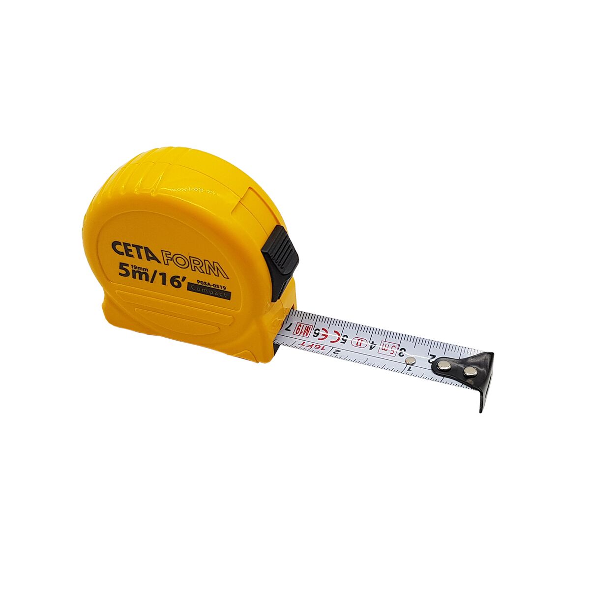 Ceta Form P05A-0519 Compact Şerit Metre (Inch/Metrik) 5mt - 16ft