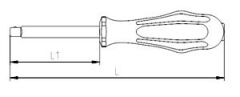 İZELTAŞ 1/4'' Derin Lokma Tornavida Adaptörü 150 mm