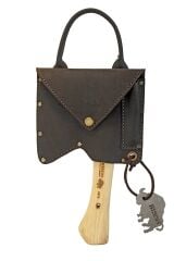 Bison 1879 Outdoor Hatchet Mini Balta Deri Çantalı