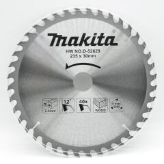 Makita D-52629 Elmas Ahşap Daire Testere 235x2.5x30 mm 40 Diş