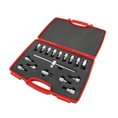 İzeltaş 1/2'' Lokmalı Allen ve Torx Uç Takımı 17 Parça