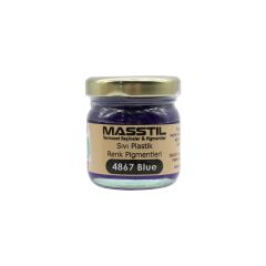 Masstil 4867 Blue Sıvı Plastik Renk Pigmenti Mavi 20 gr