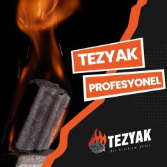 Tezyak Pro Tek Kibritle Yanan Mangal Kömürü 200dk (2Kg Paket)